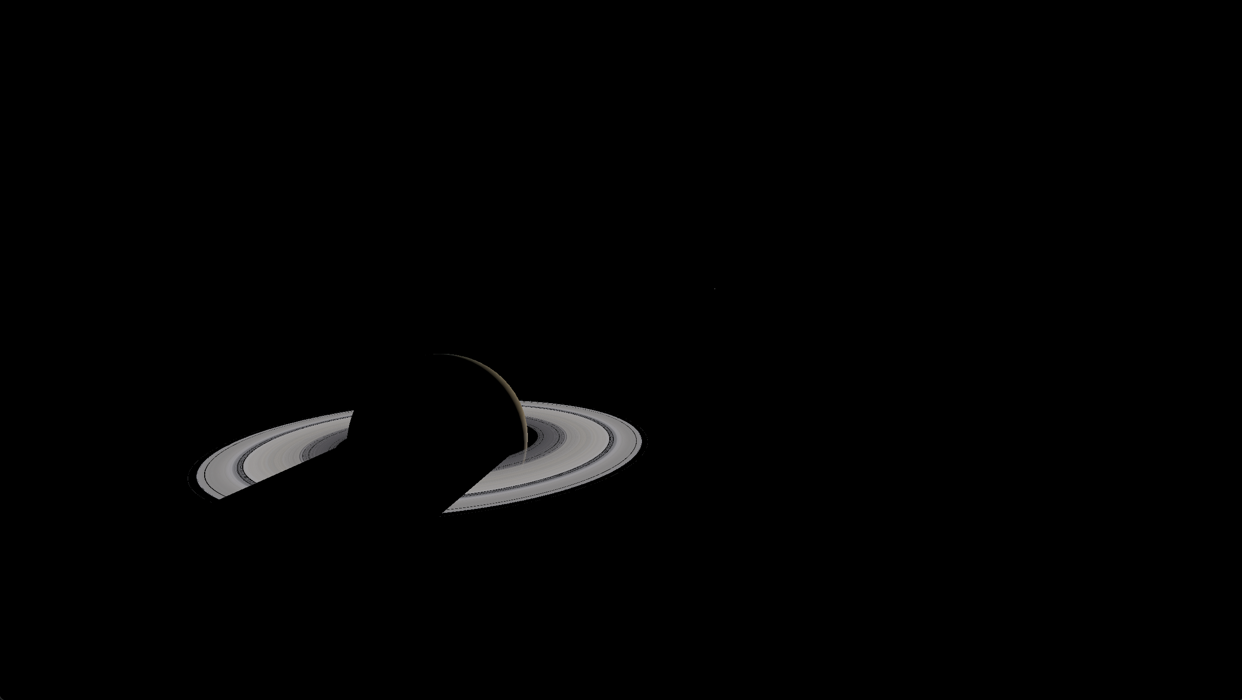 I'm too lazy sorry :( Saturn from the side, camera facing the sun.